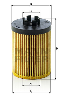 Oil Filter HU 712/8 x