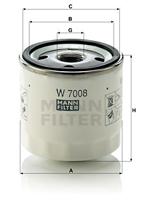 Oil Filter W 7008